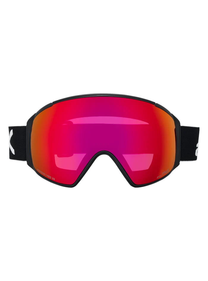 Frame: Black, Lens: Perceive Sunny Red (14% / S3), Spare Lens: Perceive Cloudy Burst (59% / S1) / Regular
