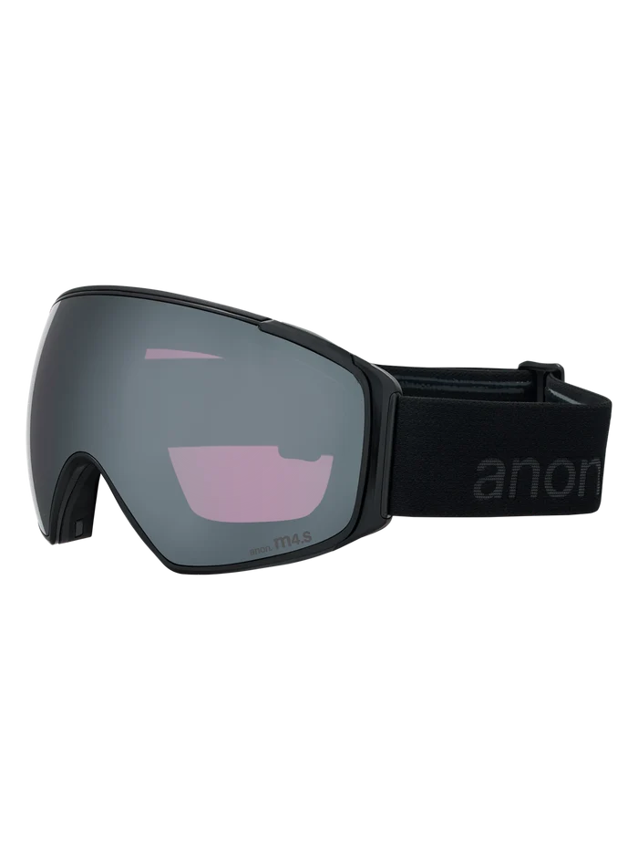 Product image of Anon M4S Goggles (Toric) + Bonus Lens + MFI® Face Mask[Variant:Frame: Smoke, Lens: Perceive Sunny Onyx (6% / S4), Spare Lens: Perceive Variable Violet (34% / S2)]