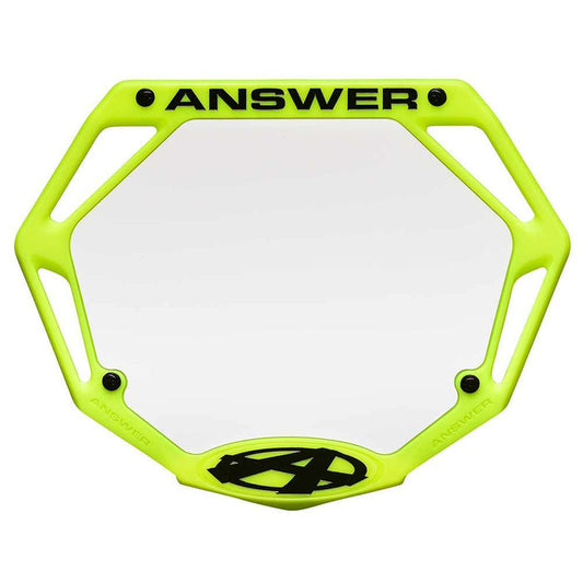 Answer 3D pro number plate - Powers Bike Shop