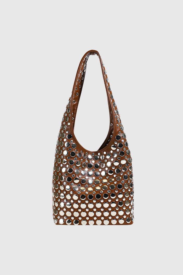 Apollonia Studded Leather Bag