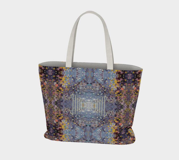 "April Showers" Large Market Tote Lined