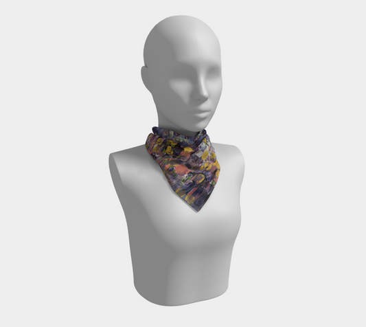 “April Showers” Square Scarf (Lilac)