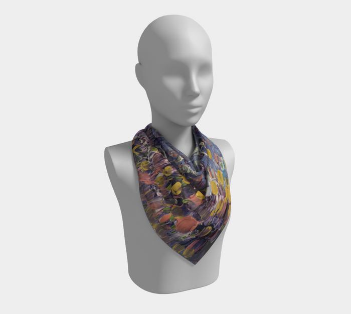“April Showers” Square Scarf (Lilac)
