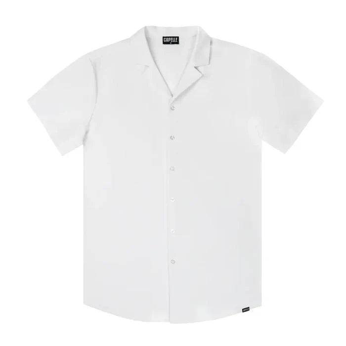 Arctic White Men's Button Down Resort Shirt, Modern Fit