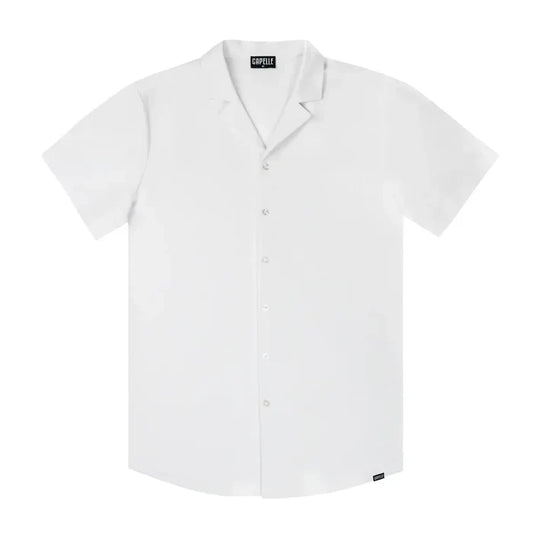 Arctic White Men's Button Down Resort Shirt, Modern Fit
