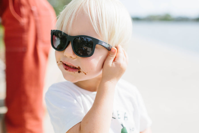 Babiators Jet Black Navigator Sunglasses - Wee Bee Baby Boutique