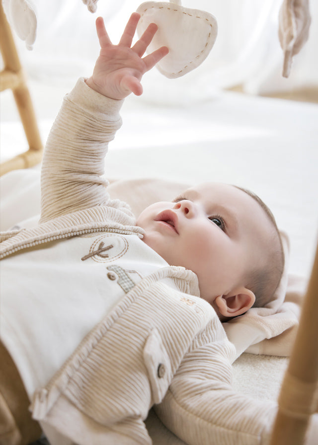 Baby 3-Piece Tracksuit - Toffee Car - Wee Bee Baby Boutique