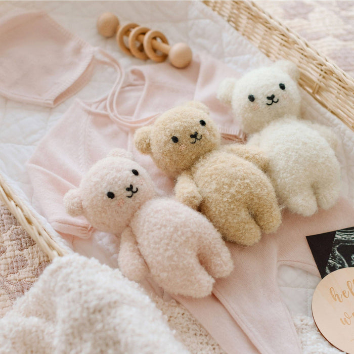 Baby Bouclé Bear - Honey - Wee Bee Baby Boutique
