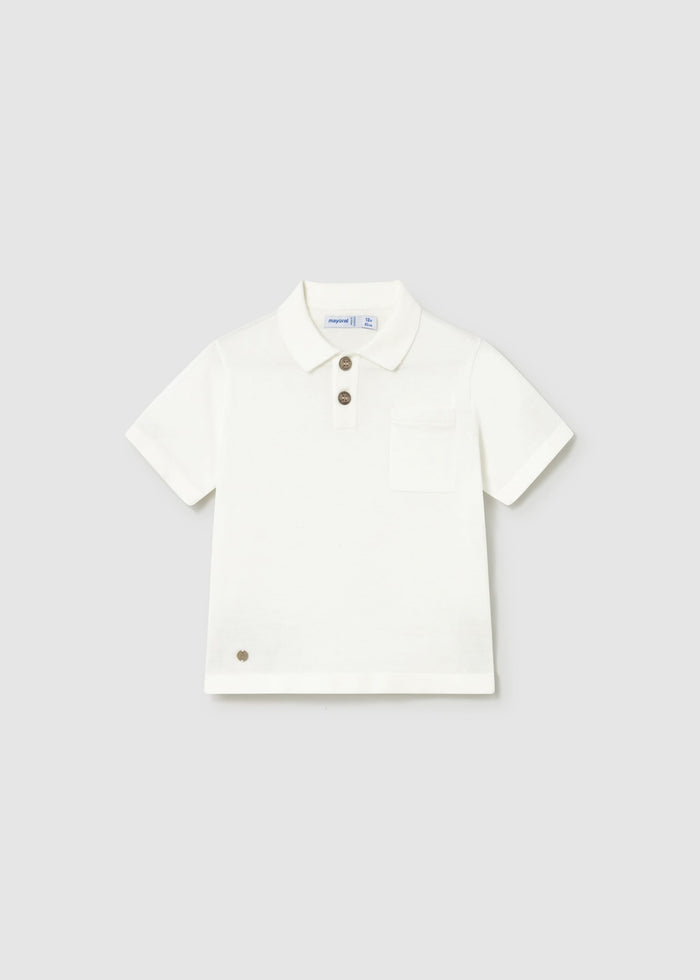 Baby + Boy Knit Polo Shirt - Wee Bee Baby Boutique