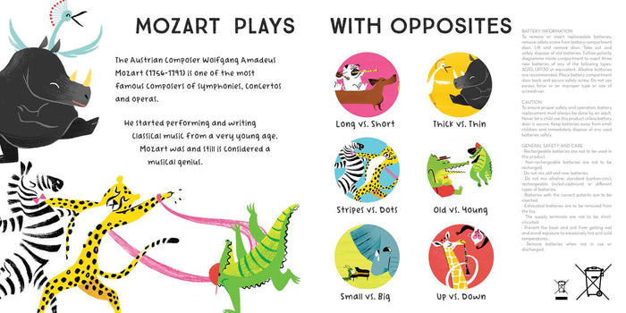 Baby Mozart: A Classical Music Sound Book (With 6 Magical Melodies) by Little Genius Books - Wee Bee Baby Boutique