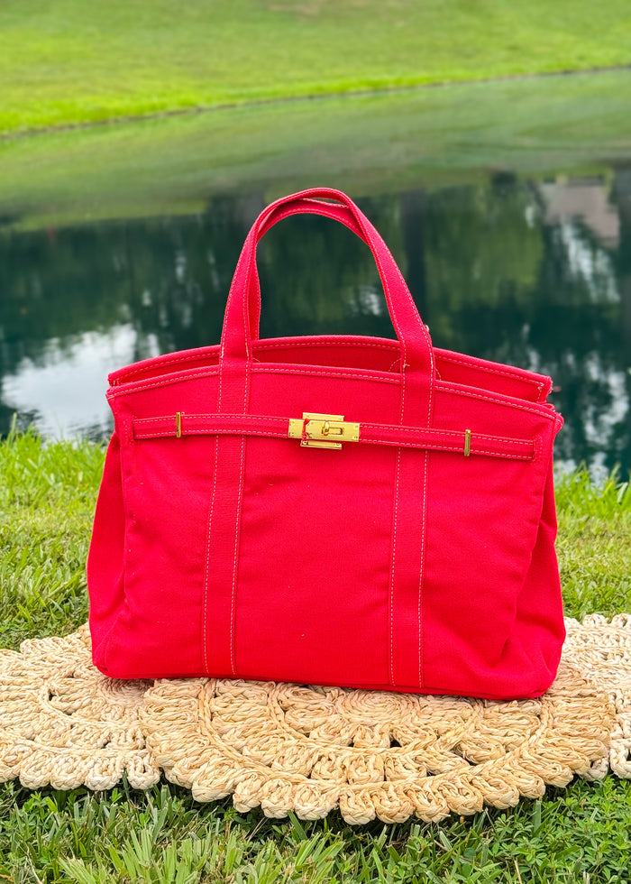 Bailey Boatkin Bag - Red
