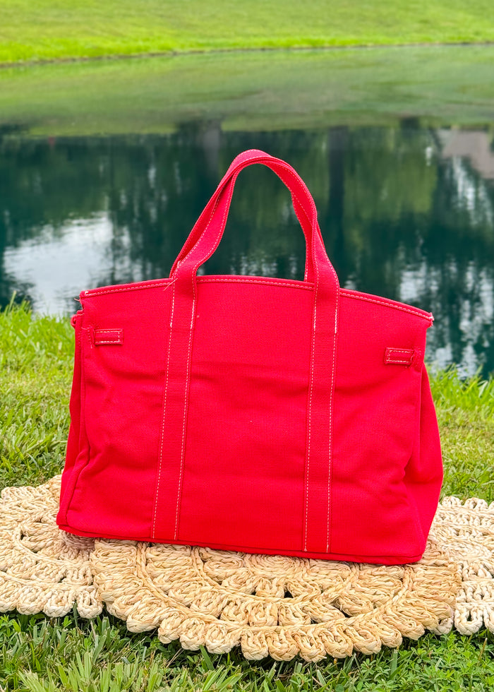 Bailey Boatkin Bag - Red