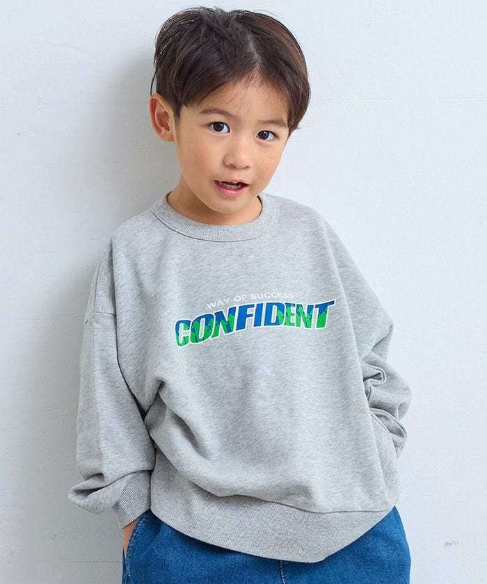 Basic Print Sweatshirt Grey Heather