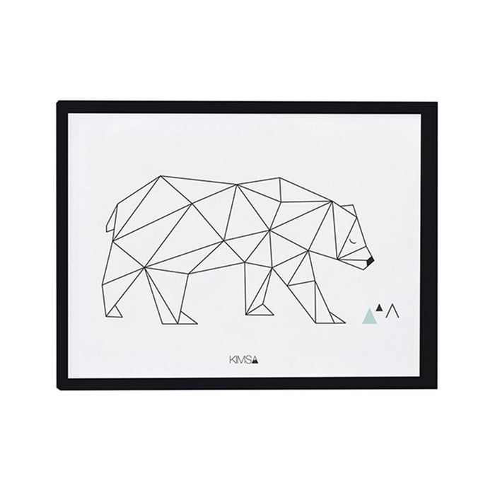 Bear Geometric Poster