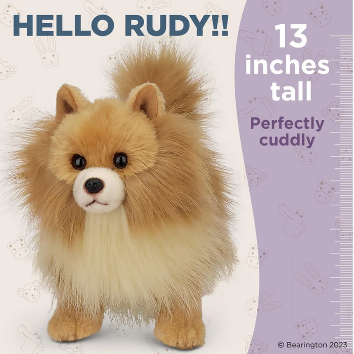 Bearington Collection - Pomeranian Plush Toy Stuffed Dog Plushie 519905