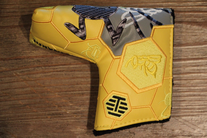 Bettinardi Tour Department Yellow Bee Hive Headcover