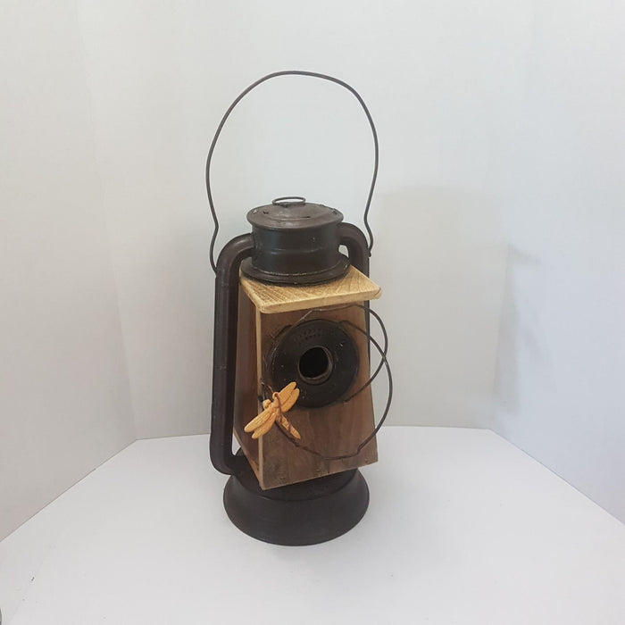 bird house lantern garden decor hand made