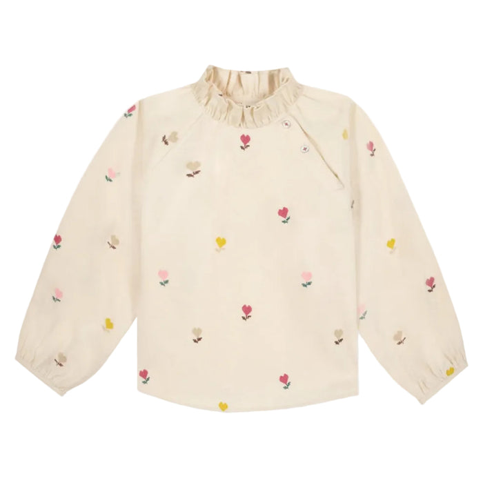 Blouse Pomette Coeur Flower