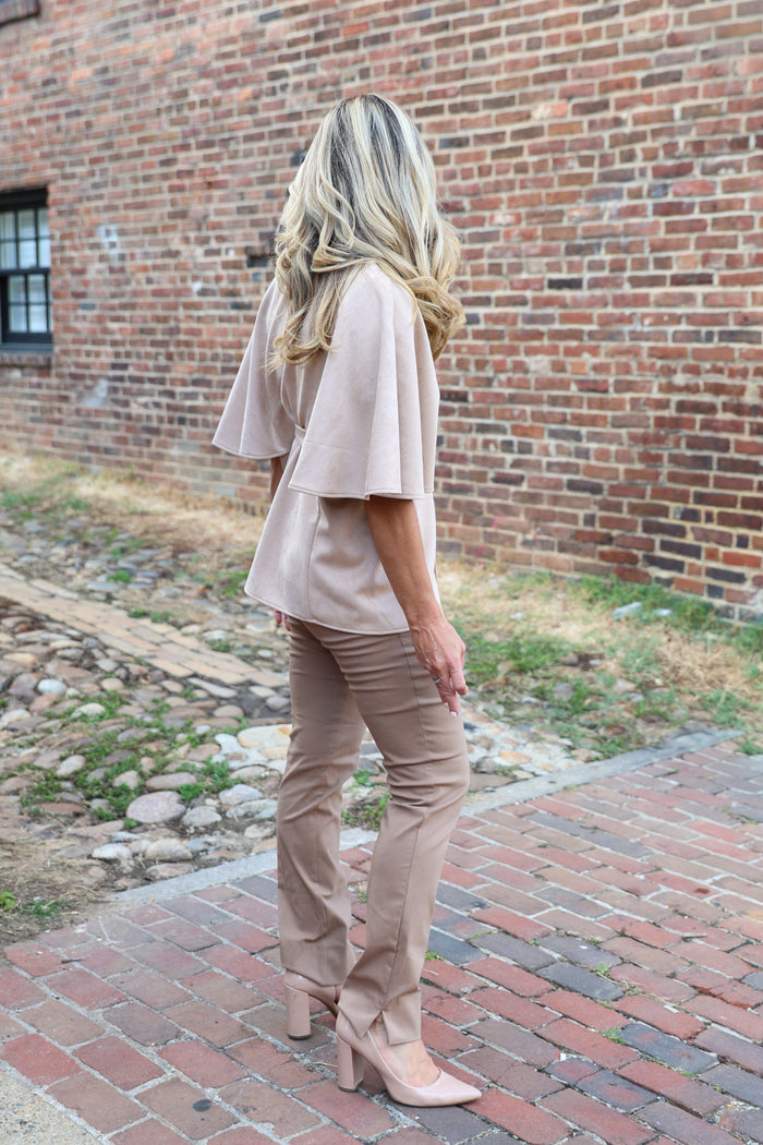 Boho Cape Jacket - Taupe