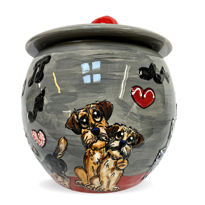 Border Terrier Treat Jar