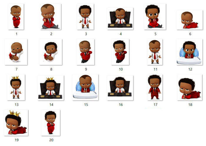 Boss Baby Red Suit Decorations