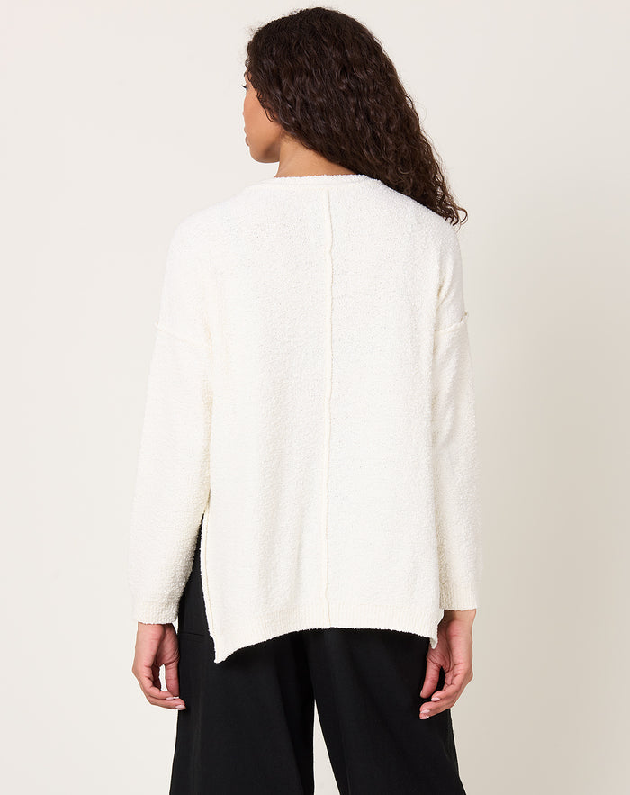 Lauren Manoogian Boucle Crewneck in White