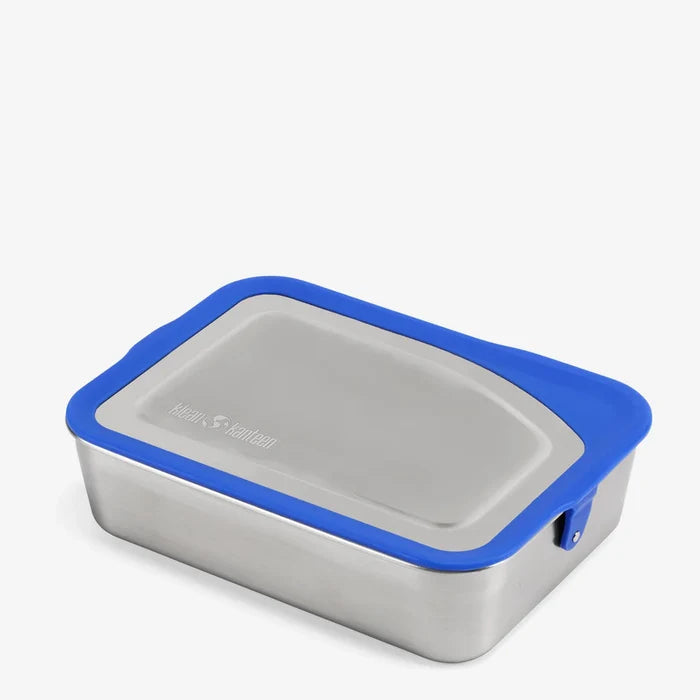 קופסת אוכל מנירוסטה Klean Kanteen Box34 1005ml עם מכסה סיליקון חסין דליפות.