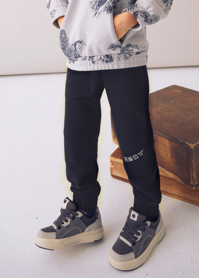 Boy Fleece Joggers - Navy - Wee Bee Baby Boutique