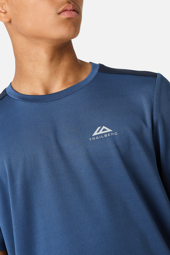 Boys Triathlon 4.0 Tee - Storm Blue/Midnight Blue/Washed Indigo