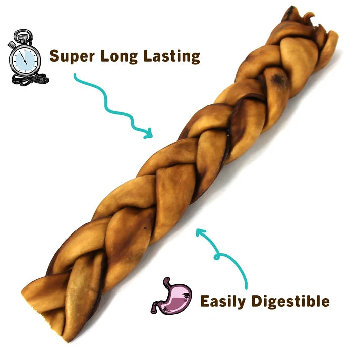 Braided Collagen Dog Chew - Long-Lasting Dental Treat - Dog.Dog.Cat.