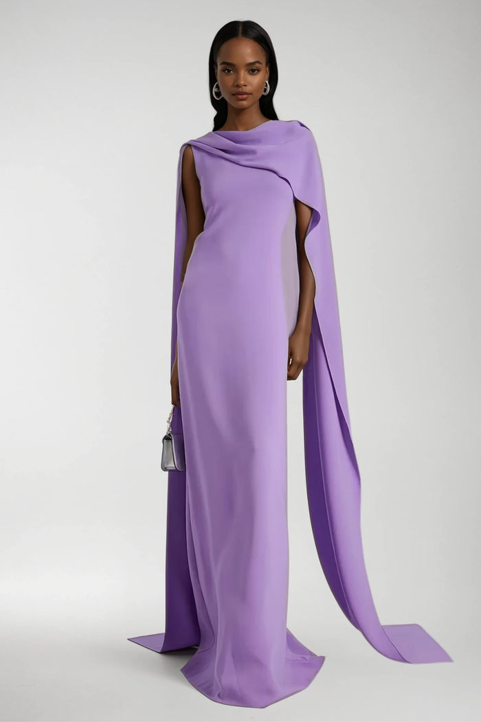 Candice Shawl Sleeveless Maxi Dress