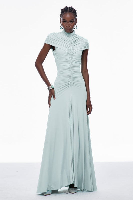 Caradog Ruch Ruffle Maxi Dress