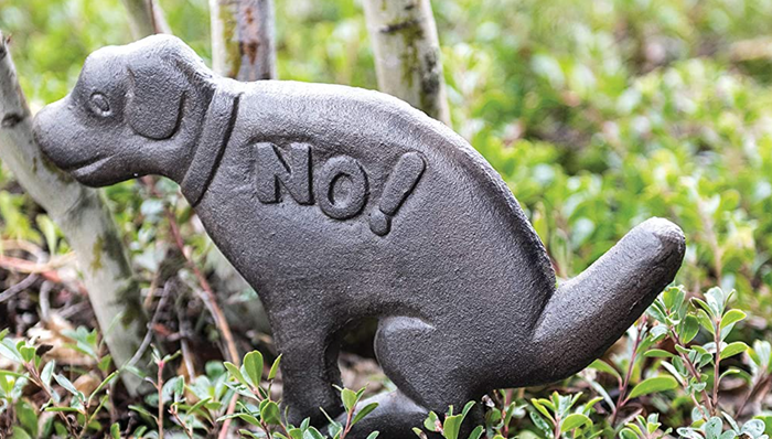 Cast Iron "No" Dog Stake - Pine & Moss