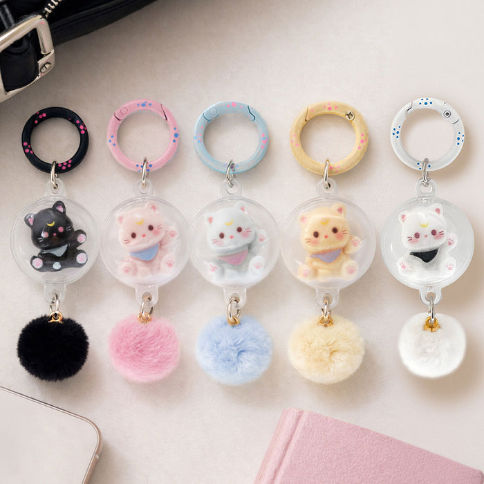 Cat Capsule Fluffy Keychain Blind Box
