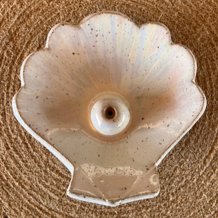 Ceramic Seashell Incense Burner