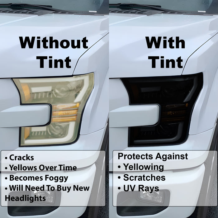 Headlight Amber Delete Overlay Tint Sticker Fits Chevy Silverado 1500 2019+ - Bogar Tech Designs
