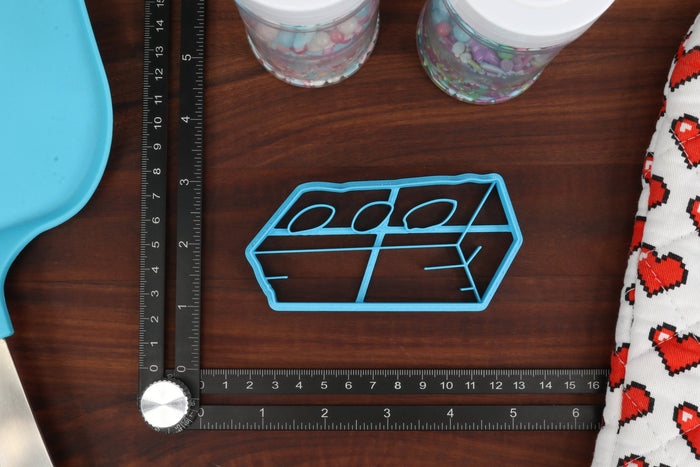 Construction Materials Cookie Cutters, Set 1 - Bag of Cement, Cinderblock, Picket Fence, Plank of Wood, Red Brick - Constructing Necessities