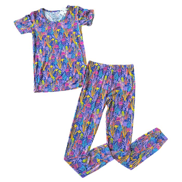 CoraLynn Sea Life Bamboo 2-Piece Short Sleeve Set
