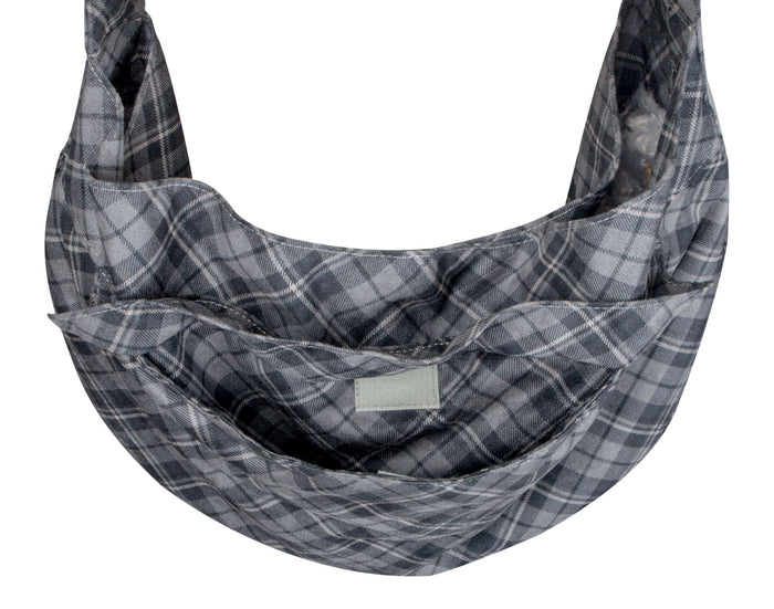 Cuddle Carrier Scotty Charcoal Plaid