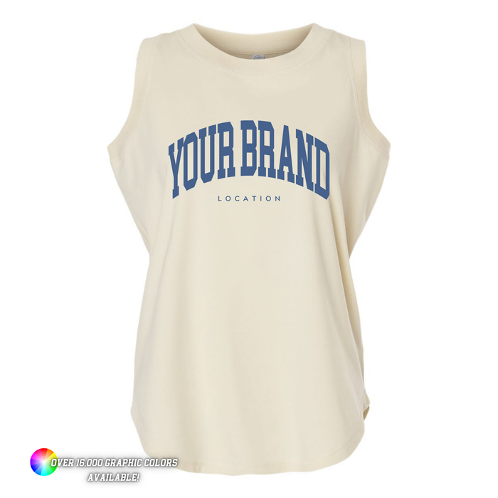 Custom Branded Logo Women's Relaxed Fine Jersey Tank - 3592 Sustainable Style