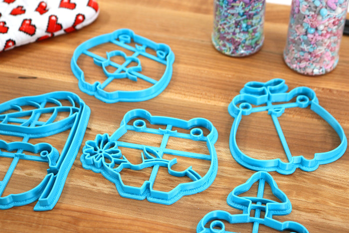 Cute Frogs Cookie Cutters - Flower Frog, Heart Frog, Umbrella Frog - Gift for Frog Lovers