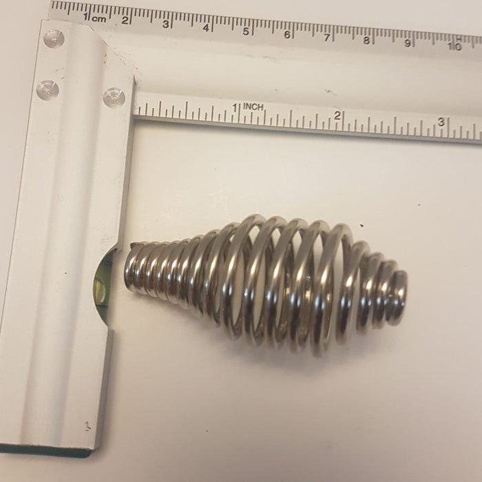 small deluxe nickel spring wood stove / pizza oven handle