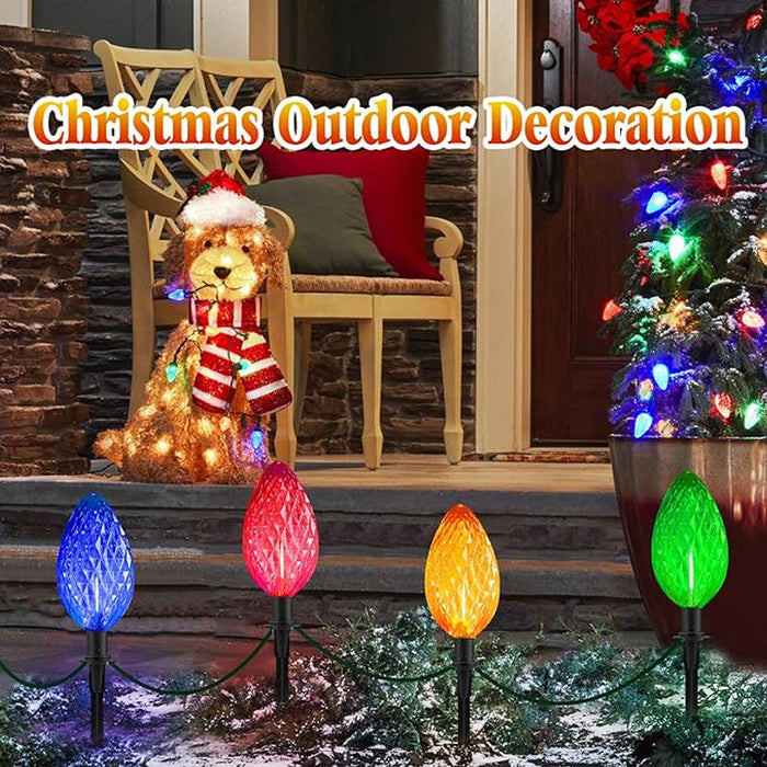 Diamond-Shaped Solar Stake Lights