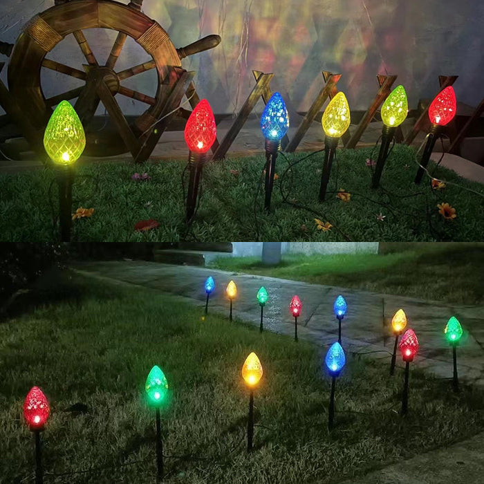 Diamond-Shaped Solar Stake Lights