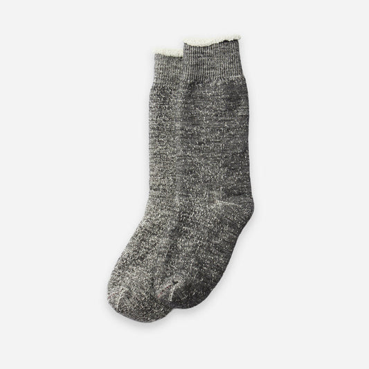 DOUBLE FACE CREW SOCKS - CHARCOAL