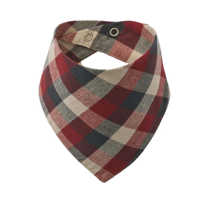 Eden Bib Pack of 2 Red Blue Check