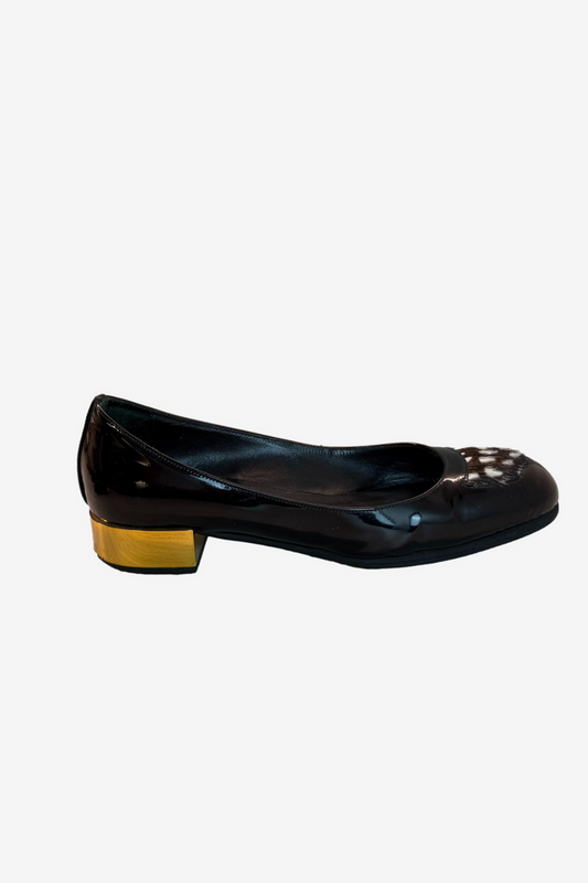 Emporio Armani Patent Leather Ballet Flats image 0