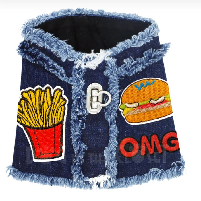 Fast Food OMG Denim Harness Vest