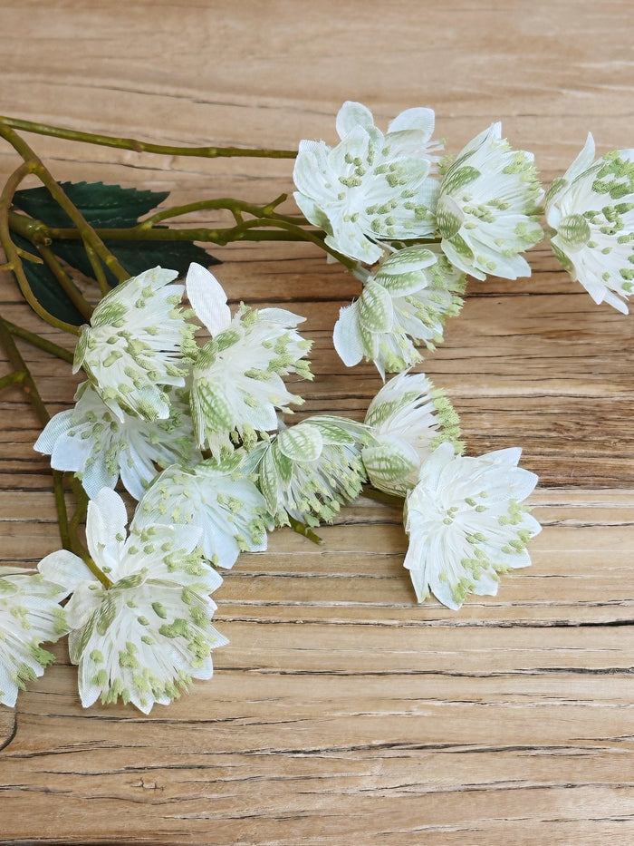 Faux Nigella Flower Spray