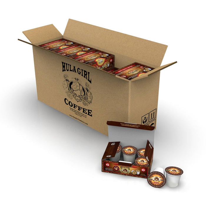 First 100% USA Coffee K-Cup: Hula Girl 100% Kona Single Serve K-Cups Two Boxes of 6 (12 total)